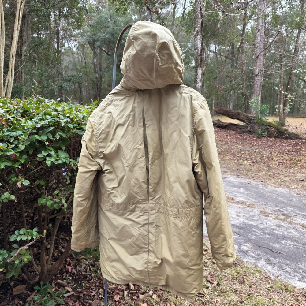 Vintage 50s-60s Eddie Bauer Down Blizzard Proof Tan Parka Jacket Sz M See Pics